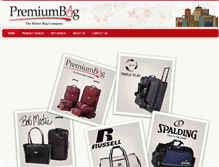 Tablet Screenshot of premiumbag.com